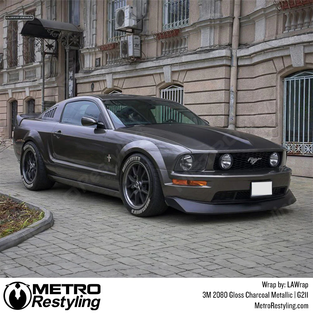 3M 2080 Gloss Charcoal Metallic Vinyl Wrap | G211 - Image 6