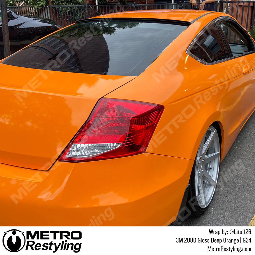 3M 2080 Gloss Deep Orange Vinyl Wrap | G24 - Image 5