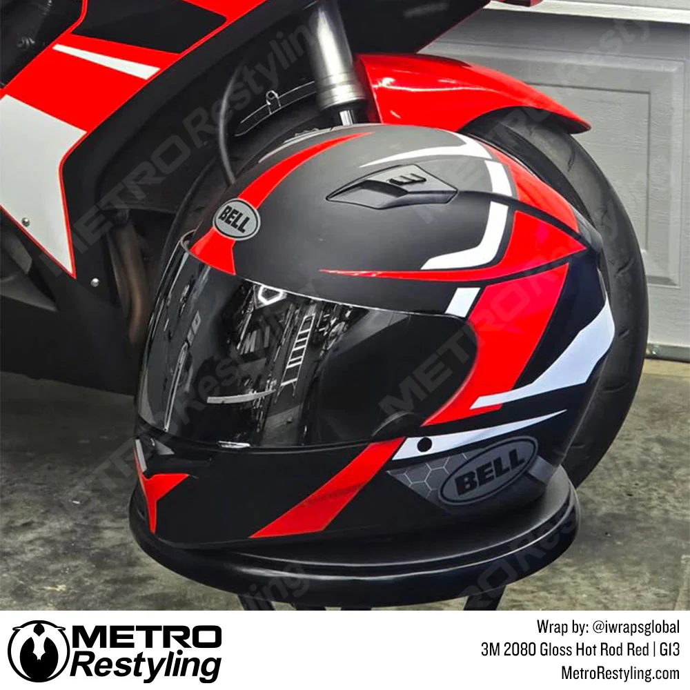 3M 2080 Gloss Hot Rod Red Vinyl Wrap | G13 - Image 11