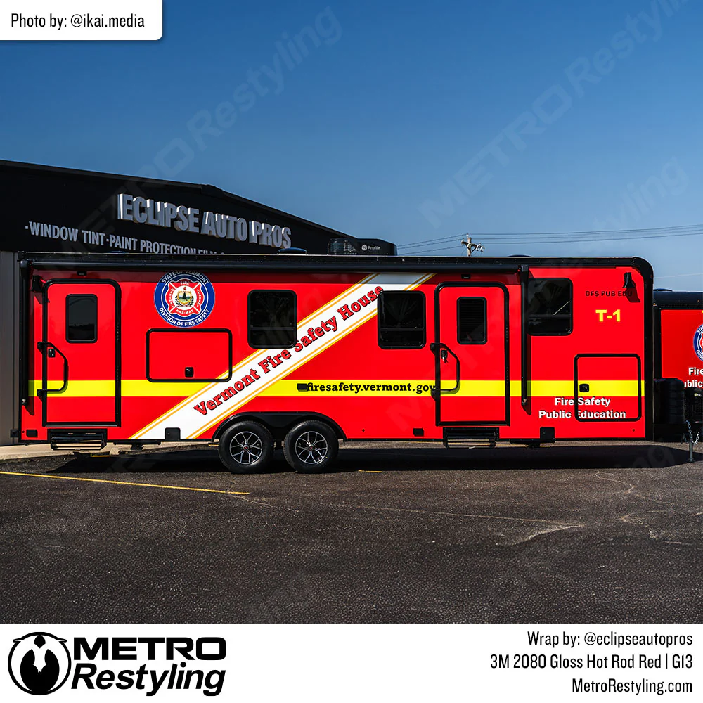 3M 2080 Gloss Hot Rod Red Vinyl Wrap | G13 - Image 36