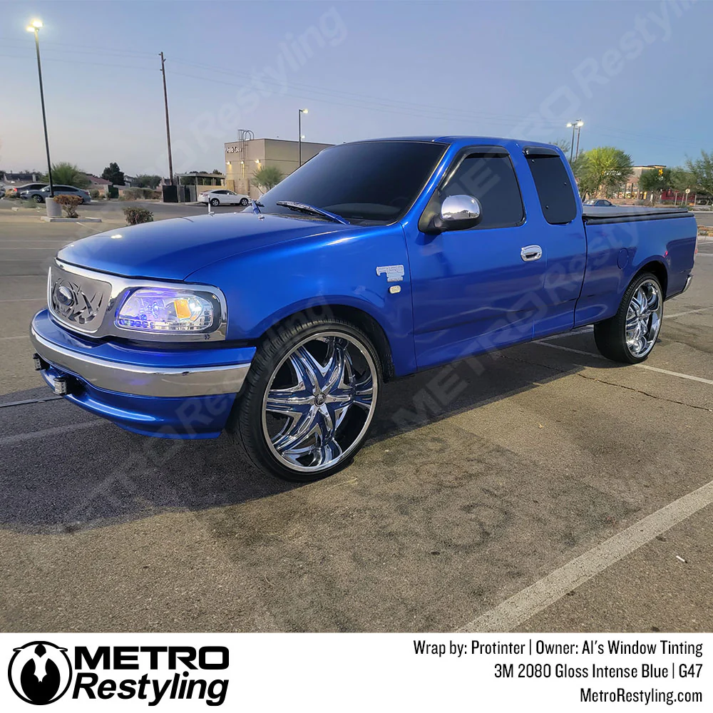 3M 2080 Gloss Intense Blue Vinyl Wrap | G47 - Image 15
