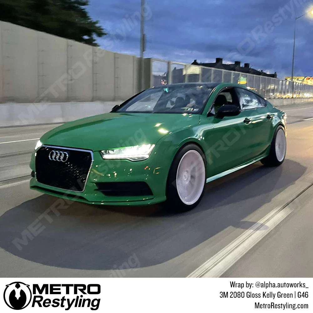 3M 2080 Gloss Kelly Green Vinyl Wrap | G46 - Image 5