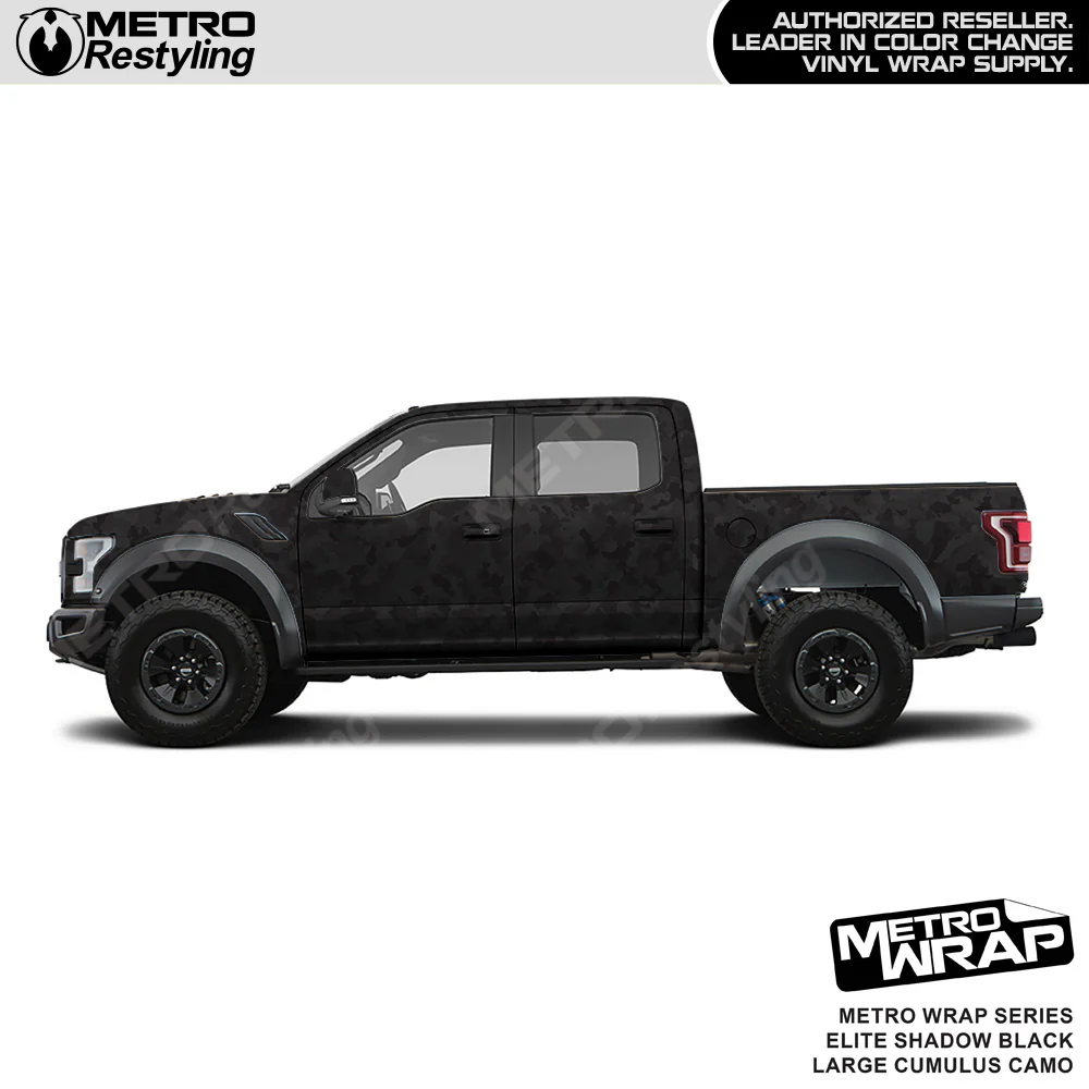 Metro Wrap Large Cumulus Elite Shadow Black Camouflage Vinyl Film - Image 3