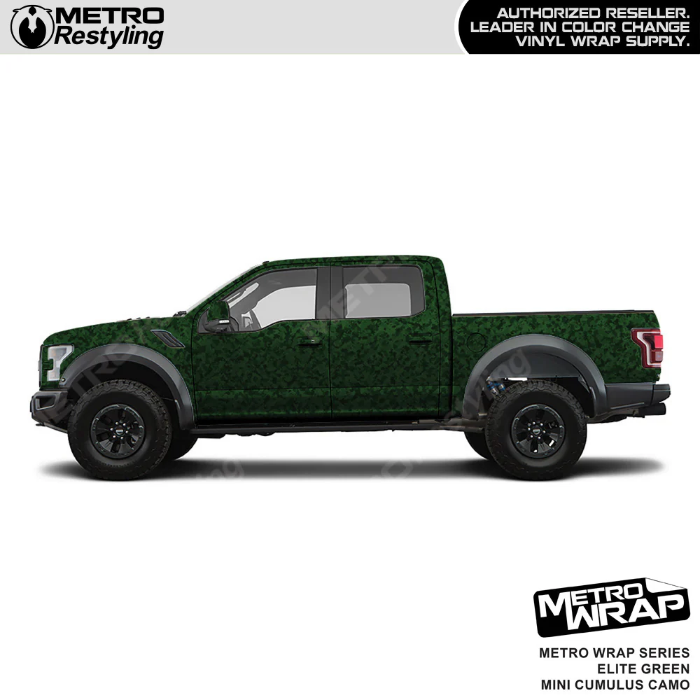 Metro Wrap Mini Cumulus Elite Green Camouflage Vinyl Film - Image 3