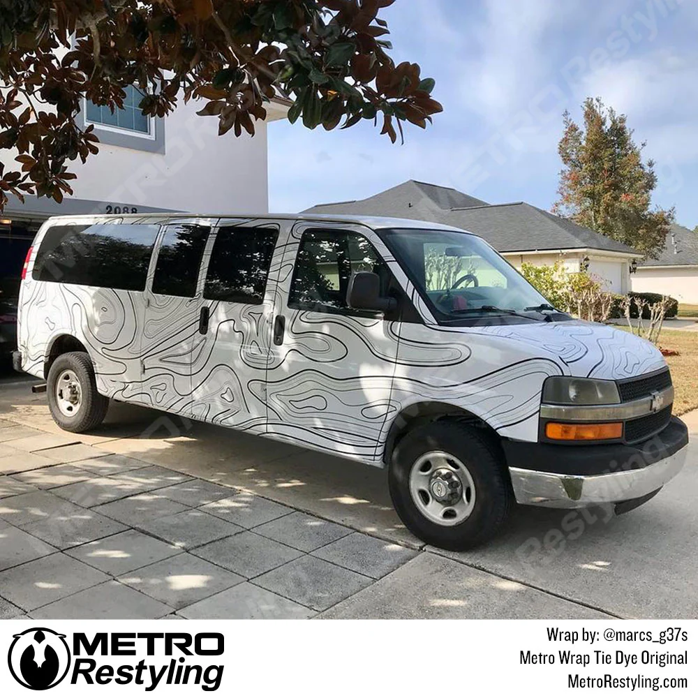 Metro Wrap Topographic White Vinyl Film - Image 6